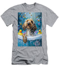 1 Otterhound Dog Frolicking in a Bubbly Bathtub Adrien Efren T-Shirt