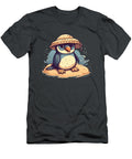 2 Cute Penguin Chilling on the Beach Amir Faysal T-Shirt