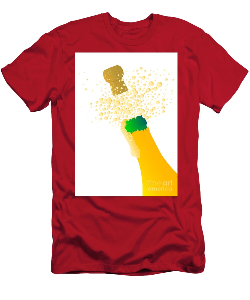 Champagne Poster Bigalbaloo Stock T-Shirt