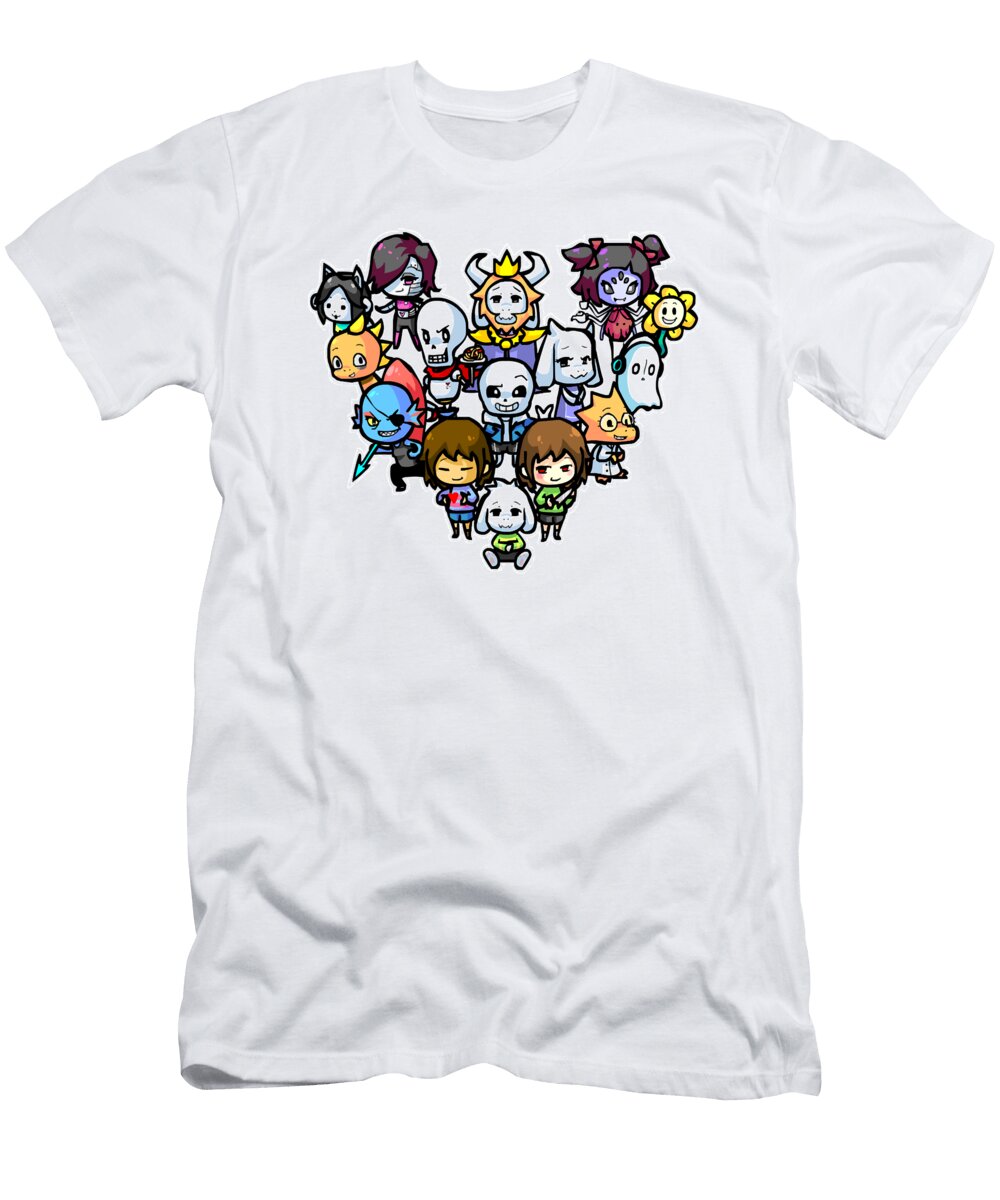 Chibi Undertale Characters Maurine Orn T-Shirt