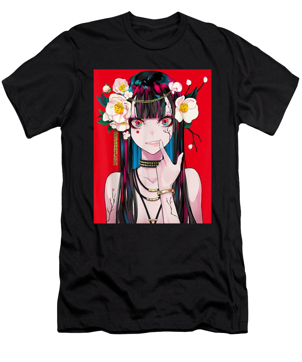 Courageous Passion Anime Girl Waifu Japanese Aesthetic Kawaii Otaku Cute Gifts Ezone Prints T-Shirt