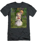 Cute Toon Wedding Couple in a Garden Fairy Fantasies T-Shirt