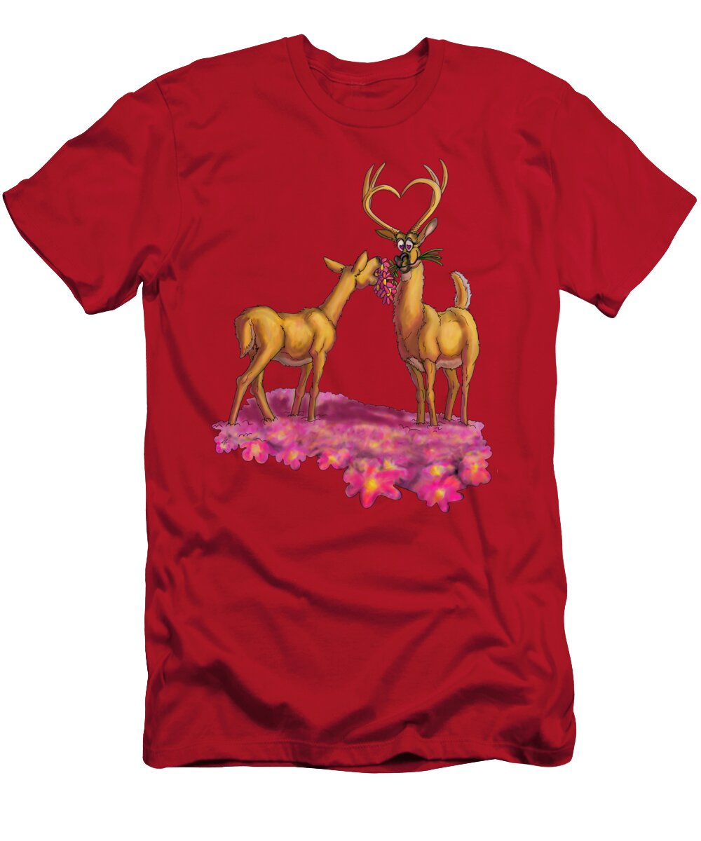 Flowers for My Deer David Burgess T-Shirt