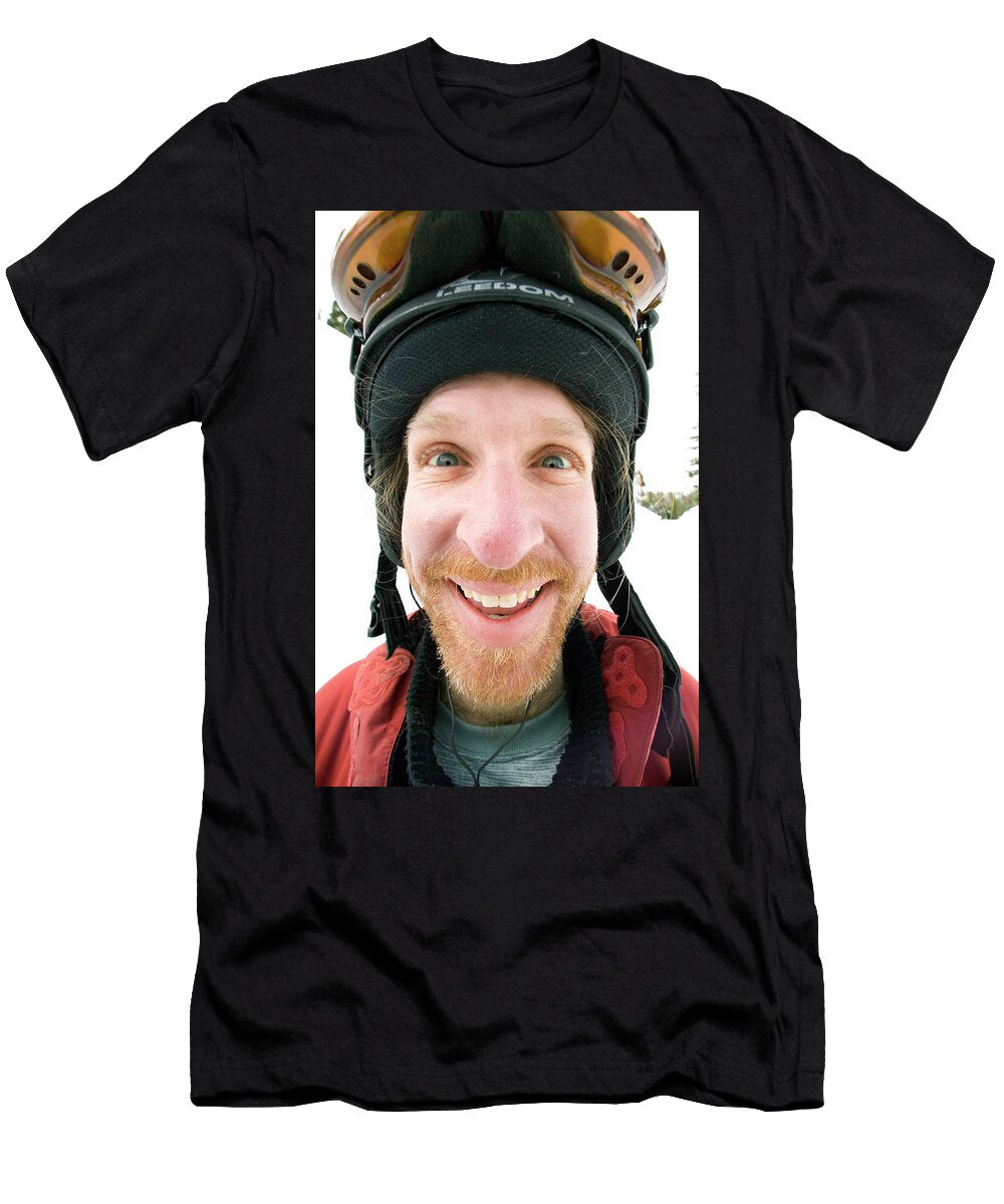 Man Poses for a Goofy Portrait Woods Wheatcroft T-Shirt