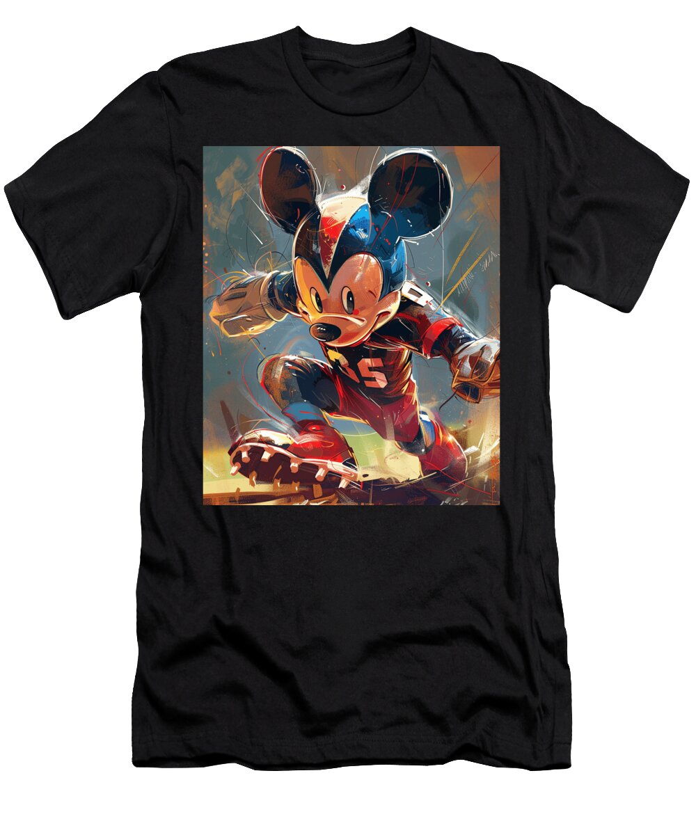 Mickey Mouse Vs Arizona Diamondbacks Combo Cecils Willis T-Shirt
