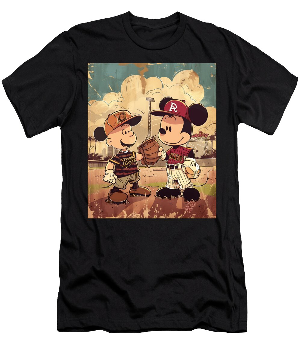 Mickey Mouse Vs Arizona Diamondbacks Contest Cecils Willis T-Shirt