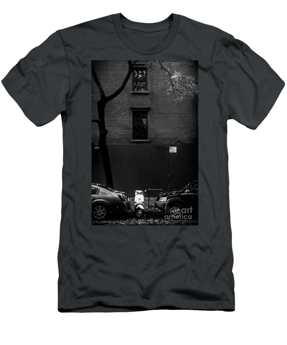 Vespa Parking in NYC James Aiken T-Shirt