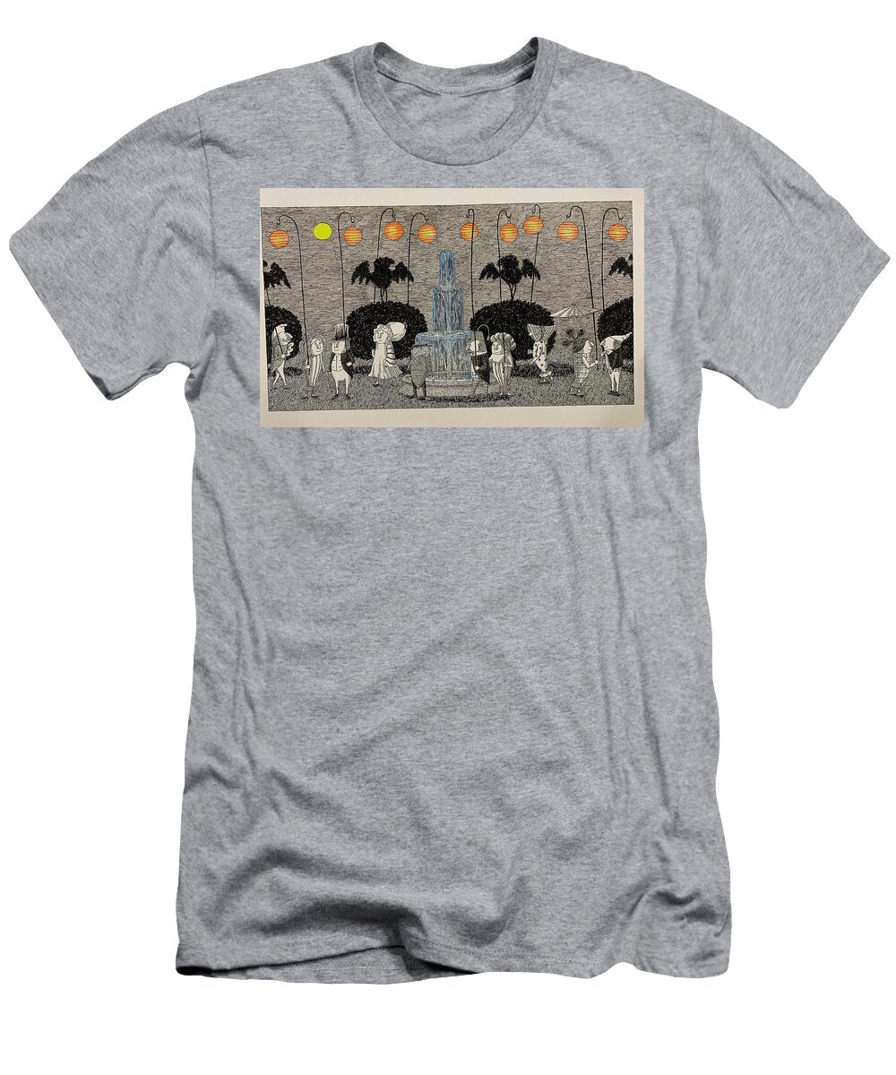 Whimsical Night At the Parkedward Gorey 61 the Dark Tree T-Shirt